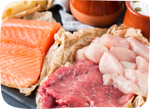 ผลิตจากเนื้อแท้<br>100%